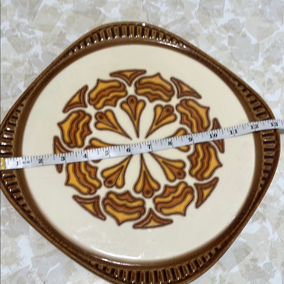 Vintage 60s 70s Ceramic Herbolheim Cake Serving Plate - Picture 7 of 7